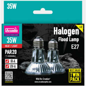 Arcadia Halogen Basking Spot 35 Watt Twin Pack