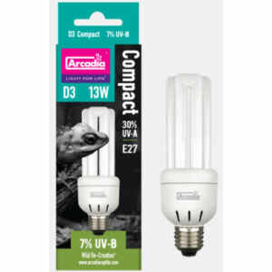 Arcadia D3 Compact Lamp Mini 7% Uvb 13 Watt